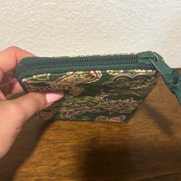 Vera Bradley Teal Quilted Wallet EUC - Picture 4 of 9